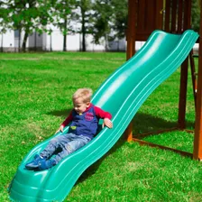 Горка Extreme wave slide green