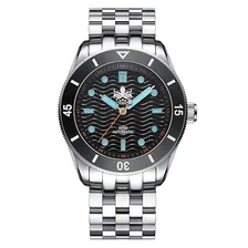 PHOIBOS Wave Master PY009C - 300M автоматические часы для дайвинга (черные)