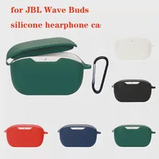 Новый силиконовый чехол для JBL Wave Buds, чехол с полной противоударной защитой, чехол для наушников с крючком, коробка для наушников