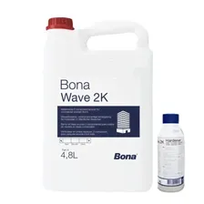 Лак для паркета Bona Wave 2K полиуретановый на водной основе полуматовый 5 л