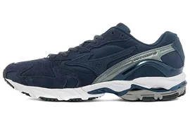 Mizuno Wave Rider 10 Premium low-cut wear-resistant sports casual shoes for men and women with the same navy blue